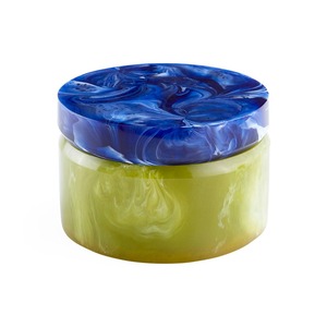 Modern Indian Handcrafted Resin Jewelry <b>Box</b> Rectangle Shape with Solid Pattern <b>for</b> Storage Packaging and <b>Christmas</b> <b>Gifts</b> - Product Image 1