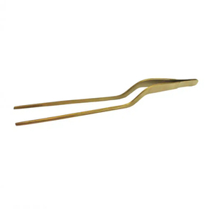 แหนบคีบอาหารแบบยาวทำจากสแตนเลสใช้ในครัวคีมเชฟทำฉลากตามสั่ง - Product Image 1