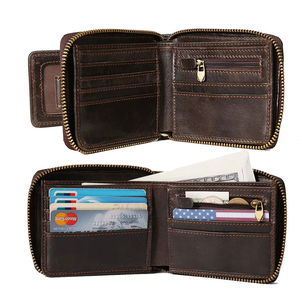 Portefeuille en cuir pour homme de qualité supérieure, fermeture ouverte, longueur courte, élégant, décontracté, élégant, durable, finition lisse - Product Image 3