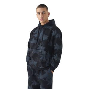 Venta caliente Unisex 100% algodón polar Sudadera con capucha pantalones de chándal Flare chándal Jogger conjunto personalizable invierno acampanado ecológico - Product Image 4