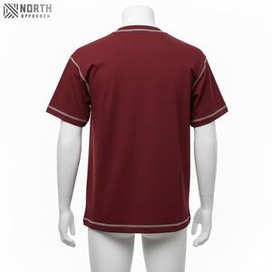 Camiseta de Hombre con Cuello Redondo Clásico, Lisa y Estampada, 100% Algodón, Impresión de Logotipo Personalizado, Secado Rápido y Transpirable - Product Image 3