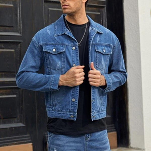 Veste en jean pour hommes personnalisée Handsome Causal Jackets Men Street Wear Designer Denim Outwear Manteaux d'extérieur - Product Image 5