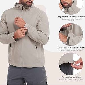 Veste de pluie pour hommes de haute qualité100 % polyester Veste de pluie Offre Spéciale respirante et imperméable - Product Image 3