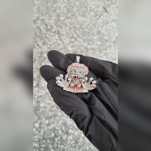 Vente en gros de pendentif en diamant cultivé en laboratoire en or massif 14 carats pour femmes CP005 14 carats L VVS2 bijoux classiques taille brillant pour - Product Image 6