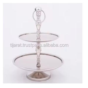 ที่วางเค้กอลูมิเนียมทรงสี่เหลี่ยมดีไซน์ร่วมสมัยสำหรับงานแต่งงานงานเลี้ยงโอกาสพิเศษใดๆ - Product Image 6