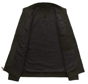 Nouveauté 2026 Vestes pour hommes en toile de coton avec logo personnalisé Veste pour homme Streetwear Casual Facile à porter Veste de travail pour homme - Product Image 3