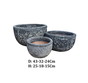 Macetas de Cerámica Esmaltada Atlantis, las Más Vendidas, con Orificio de Drenaje, Estilo Moderno para Decoración de Exteriores - Product Image 3