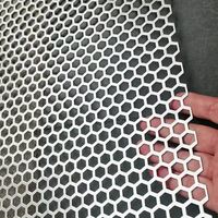 Panneau métallique perforé décoratif architectural, revêtement de façade en aluminium, tôle à motif de trous personnalisé, matériau de construction