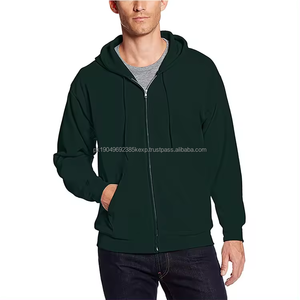 Custom 2026 spring high quality men's 100% cotton <b>zip</b> <b>up</b> <b>hoodie</b> french terry black blank <b>hoodie</b> wholesale - Product Image 5