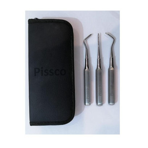 Juego de Elevadores Dentales Heidbrink, Set de 3 Elevadores de Raíz, Instrumentos Quirúrgicos Dentales Pissco - Product Image 1