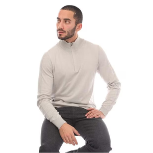 OEM Personnalisé Élégant Confortable Quotidien Sweat-shirt à Manches Longues Sweat-shirt en Coton Lourd Demi-fermeture Éclair Pull-over Sweat-shirt - Product Image 4