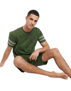 Ensemble de jogging d'été personnalisé de qualité supérieure, ensemble court deux pièces, t-shirt et short 100% coton, ensembles de shorts pour hommes - Product Image 3