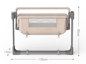 Multi-funzione elettrico bambino culla a <span class=keywords><strong>dondolo</strong></span> letto facile pieghevole bambino culla con musica zanzariera <span class=keywords><strong>elettronica</strong></span> letto altalena bambino - Product Image 3