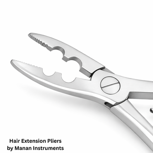 Pince de retrait d'extensions de cheveux à micro-anneaux en acier inoxydable de haute qualité avec 2 trous - Product Image 3