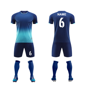 Conjunto de camiseta de fútbol con logotipo personalizado de nueva calidad, uniforme de secado rápido transpirable Unisex a precios de mayorista - Product Image 2