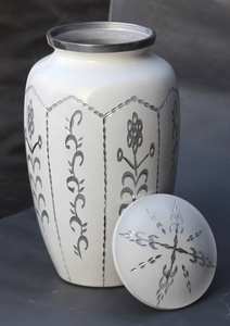 Cremation <b>Urn</b> <b>for</b> Human <b>Ashes</b> Large Personalized Funeral Burial <b>Urn</b> <b>for</b> <b>Ashes</b> Handcrafted <b>for</b> <b>Dogs</b> - Product Image 4