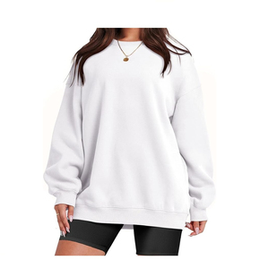 Vente chaude Femmes À Capuche Automne Hiver Personnalisé Solide Couleur Hoodies Street Wear Tricoté Casual Streetwear Polaire Femmes À Capuche - Product Image 4