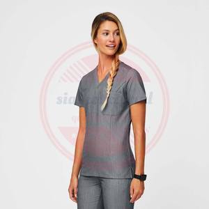 Uniforme d'infirmière pour femmes en gros | Scrubs d'allaitement à manches courtes à col en V pour l'hôpital Costume de gommage à usage quotidien pour femmes - Product Image 5
