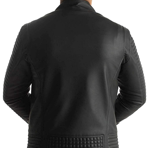 Veste en cuir avec logo personnalisé de haute qualité pour hommes saison d'hiver en tissu de toile avec taille expédition incluse tarifs de gros - Product Image 5