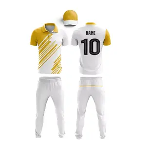 Logotipo personalizado al por mayor transpirable Cricket uniforme conjunto Oem Cricket Jersey y pantalones uniforme - Product Image 5