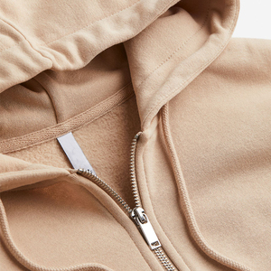 Alta calidad personalizado GSM mujeres cremallera sudaderas con capucha bordado impreso logotipo en blanco algodón Zip Up sudaderas con capucha para Unisex - Product Image 6