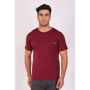 100% coton de haute qualité Design personnalisé hommes t-shirts fibre tissu vierge personnalisé pour hommes - Product Image 2