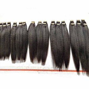 Extensiones de cabello de cinta recta de cutícula completa Remy de doble estiramiento humano 100%, proveedor de donante único de cabello indio Natural de alta calidad - Product Image 3