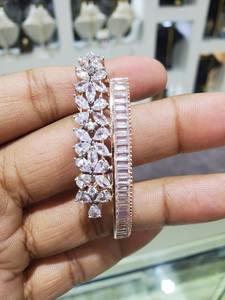 สีขาวเต็มรูปแบบมาร์คีส์ Moissanite เพชรกําไลสวยงามเครื่องประดับที่กําหนดเองเครื่องประดับที่ดีที่สุดของขวัญวันครบรอบสําหรับเธอ - Product Image 2