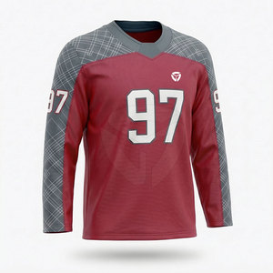 Camiseta de hockey sobre hielo con ajuste cómodo, material transpirable, diseñada para entrenamiento de alto rendimiento y uso en el día del partido. - Product Image 3