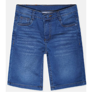 2025 último estilo Vintage Loose Fit desgastado lavado hombres pantalones cortos de mezclilla verano nuevos hombres moda estiramiento casual desgaste pantalones cortos de mezclilla - Product Image 1