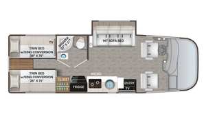 รถบ้านเคลื่อนที่ปรับได้รุ่นใหม่ปี 2026 T-h-o-r F-r-e-e-d-o-m A-2-4 สำหรับตั้งแคมป์บนหลังคา ยูโร 6 สำหรับ 4-6 คน หนึ่งห้องนอน - Product Image 5