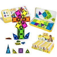 16 Piezas Bloques Magnéticos OEM, Juego de Bloques de Construcción Magnéticos Educativos, Bloques de Construcción STEM con Imán