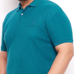 Polo de sport grande taille en coton 100 % à manches courtes, personnalisable, respirant, nouveau design uni, vente en gros - Product Image 5