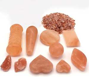 Bán Buôn Màu Hồng Tự Nhiên Himalaya Đá Muối Spa Đặt Lớn Côn Gua SHA Ngọc Lăn Ấm Chà Xà Phòng & Massage Đá - Product Image 3