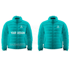 Chaquetas acolchadas hechas a medida para hombre 2025 impermeable cuello levantado logotipo frontal tamaño personalizado alta calidad fabricante de Pakistán - Product Image 6