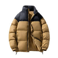 Veste Bomber Homme Hiver à Capuche Épaisse Style Urbain OEM ODM en Toile Col Montant Imperméable Réversible Écologique – Grande Vente