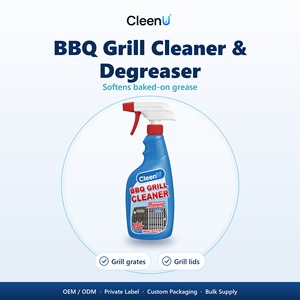 Spray detergente per barbecue 500ml, sgrassatore per griglie da esterno, detergente per griglie, coperchi, cappe e ripiani laterali, OEM all'ingrosso - Product Image 1