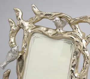 Porte-photos sur pied vintage artisanat cadre photo en métal et aluminium accessoires de décoration intérieure - Product Image 2