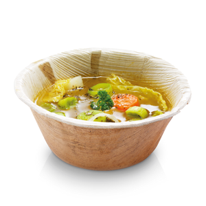 Venta caliente 5,5 pulgadas tazón redondo profundo 5 cm Areca hoja de palma tazón para servir para restaurante, hogar y catering uso - Product Image 1