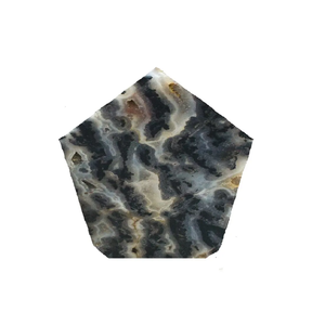 Base de corte de punta de ágata cebra de alta calidad, punto de cristal, Belleza Natural curativa, es un maestro perfecto para la decoración del hogar o la oficina - Product Image 3