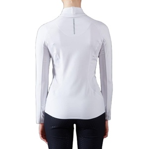 Duradero algodón poliéster cremallera invierno manga larga montar a caballo Base capa mostrar camisas mujeres secado rápido Rosa personalizable - Product Image 6