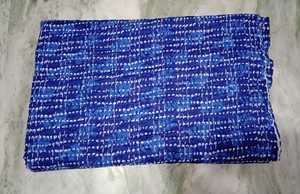 Edredones estampados de algodón 100% kantha con teñido índigo y bloques impresos hechos a medida en diseño abstracto ideal para tiendas de reventa - Product Image 5