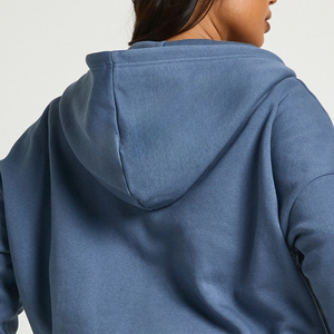 Sudadera con Capucha para Mujer, Fácil de Usar, con Forro Polar, Cómoda para Usar en Invierno, Diseño de Sudadera con Hombros Caídos, Cierre de Cremallera y Capucha - Product Image 5