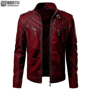 Blouson aviateur unisexe en cuir véritable de qualité supérieure Camouflage imperméable au vent High Street Style Plain Dyed Service OEM - Product Image 1