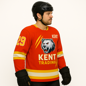 Camiseta de Hockey sobre Hielo Personalizada 100% Poliéster, Duradera, Transpirable, Sublimada, de Secado Rápido, que Absorbe la Humedad, para Equipos - Product Image 5