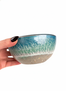 Bol à fruits et à en-cas artisanal en résine époxy polie de qualité supérieure, écologique, couleurs et tailles personnalisables, emballage cadeau - Product Image 2