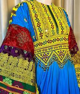 Vestido kuchi vintage étnico tribal, vestido Kuchi tradicional de fiesta Kuchi afgano/Pakistán multicolor vestido Kochi 304 - Product Image 2