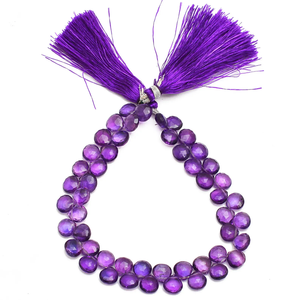 Cuentas Facetadas de Amatista AAA de 5mm-6mm en Forma de Corazón, Cuentas Sueltas de Piedras Preciosas Semipreciosas de Amatista Africana Natural para la Fabricación de Joyas - Product Image 4