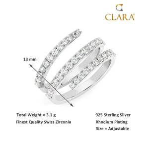 Anillos de Plata de Ley 925 de Primera Calidad para Mujer, Chapados en Rodio con Diamantes o Circonitas, Diseño Numérico, Joyería para Hombre - Product Image 5