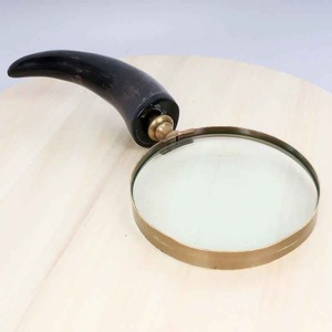 Loupe à poignée en corne de buffle, fabriquée à la main pour une lecture de précision et un style vintage classique, de haute qualité - Product Image 4